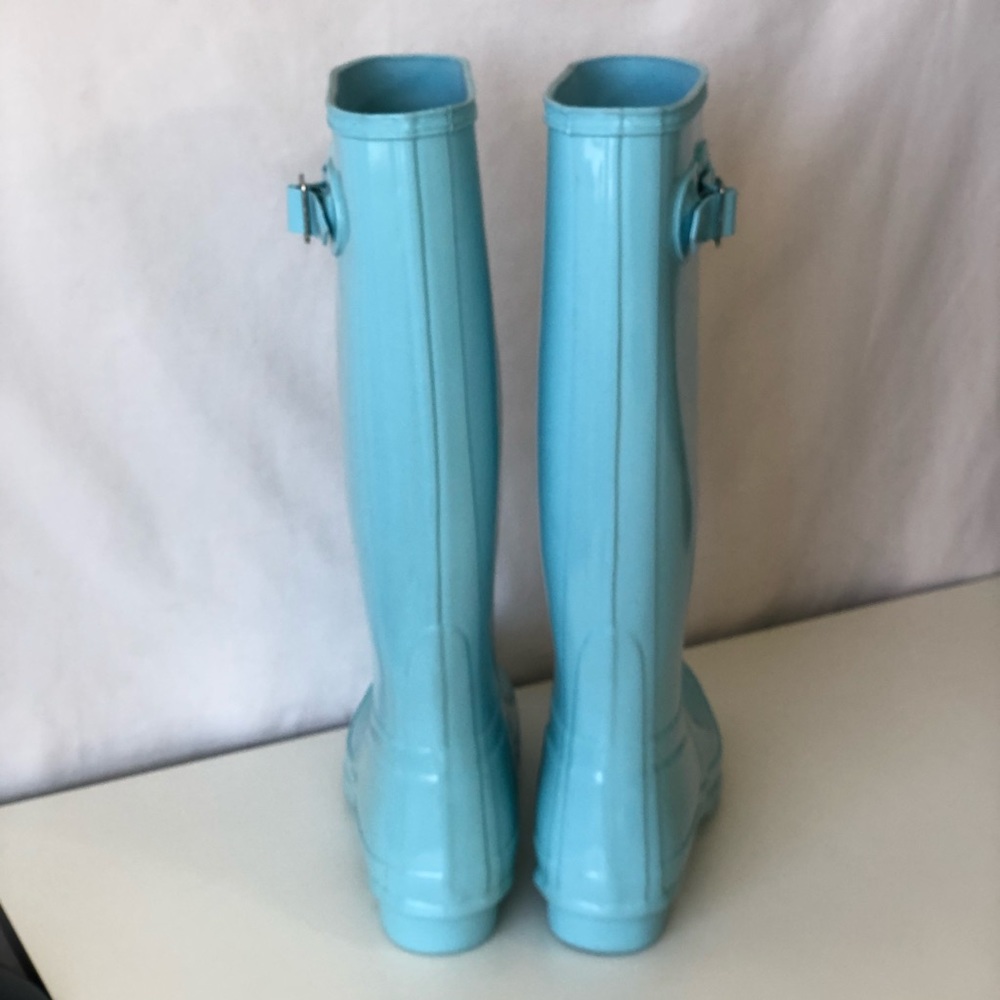 Hunter Womens Original High Gloss Rain Boots Welly - Picture 3 of 7